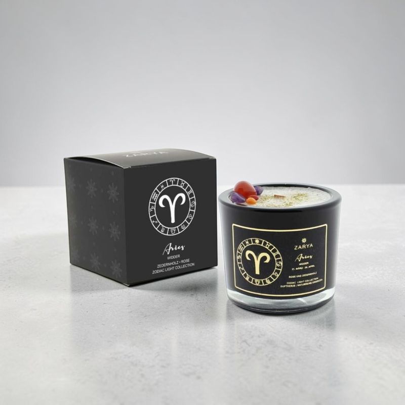 Bougie parfumée signe astrologique bélier - Zarya