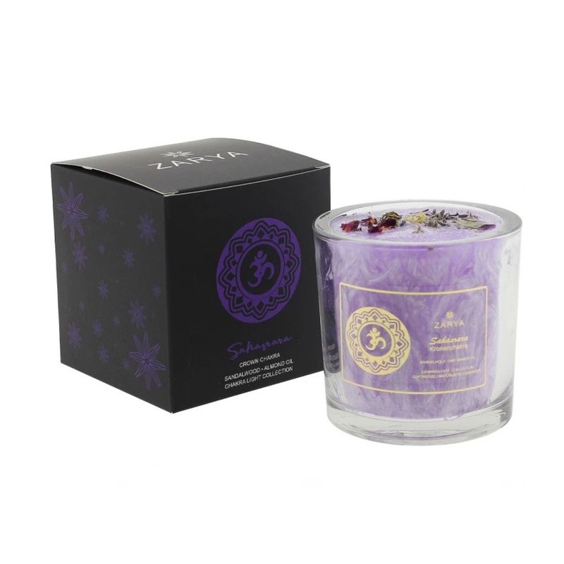 Bougie parfumée chakra couronne - Zarya