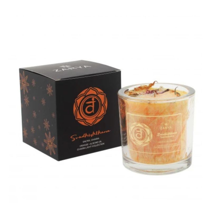 Bougie parfumée chakra sacré - Zarya