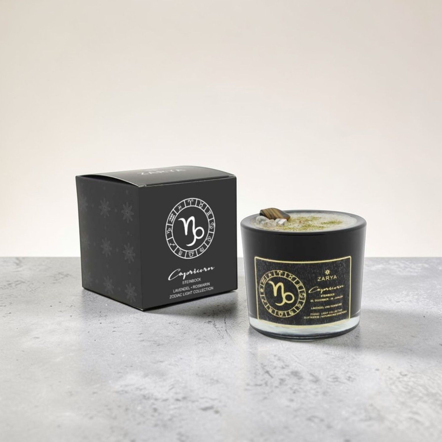 Bougie parfumée signe astrologique capricorne - Zarya
