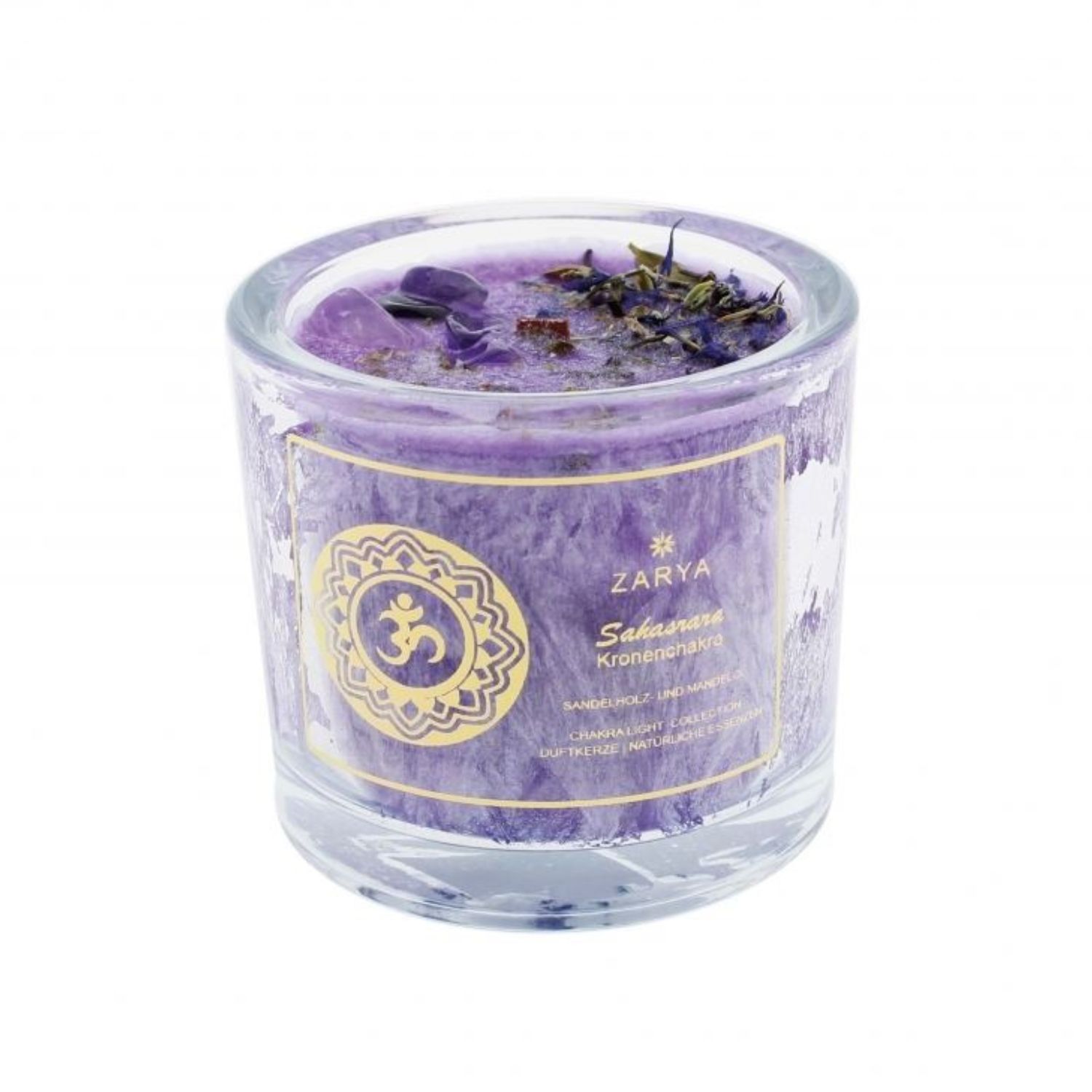 Bougie parfumée chakra couronne 450g - Zarya
