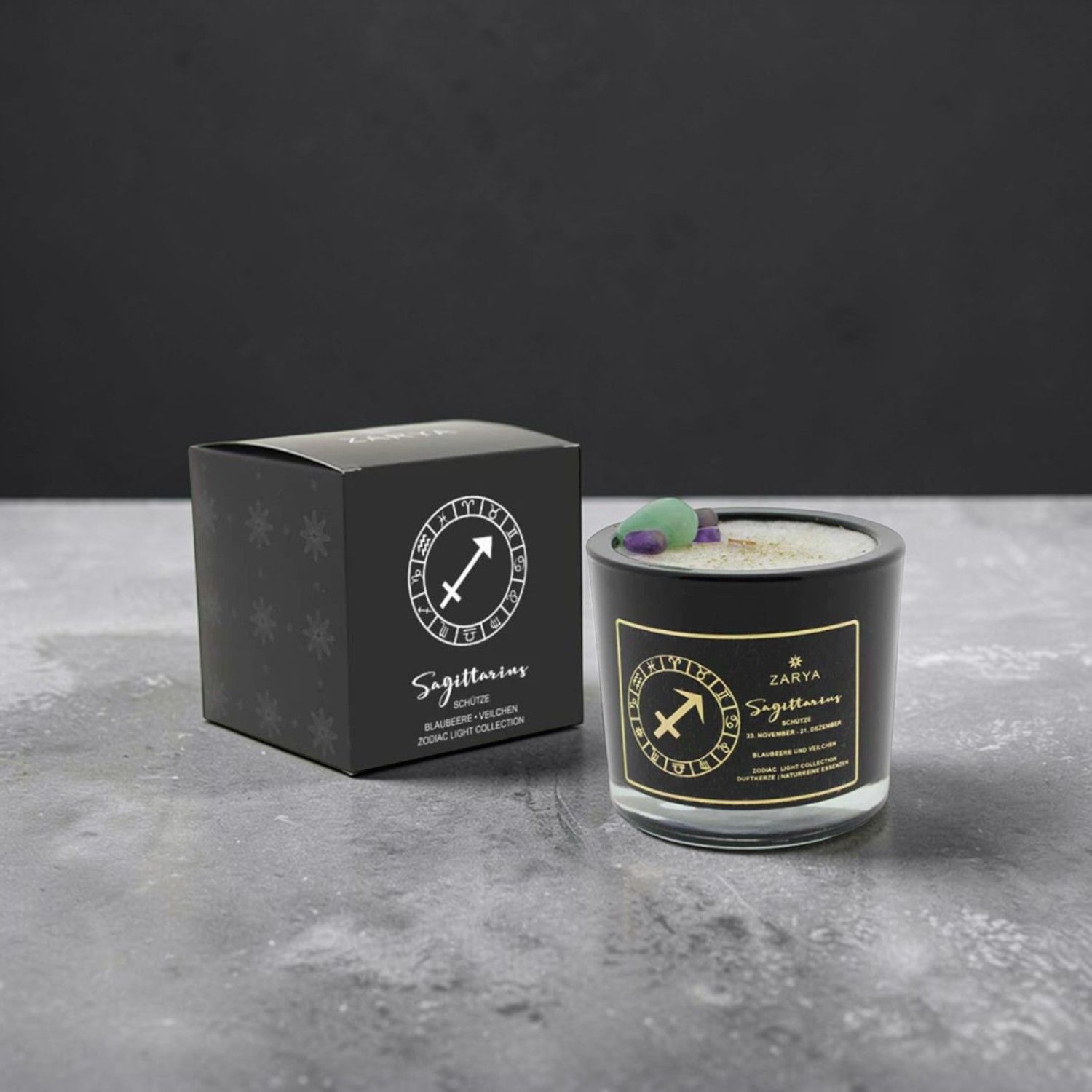 Bougie parfumée signe astrologique sagittaire - Zarya Bougie parfumée signe astrologique sagittaire - Zarya