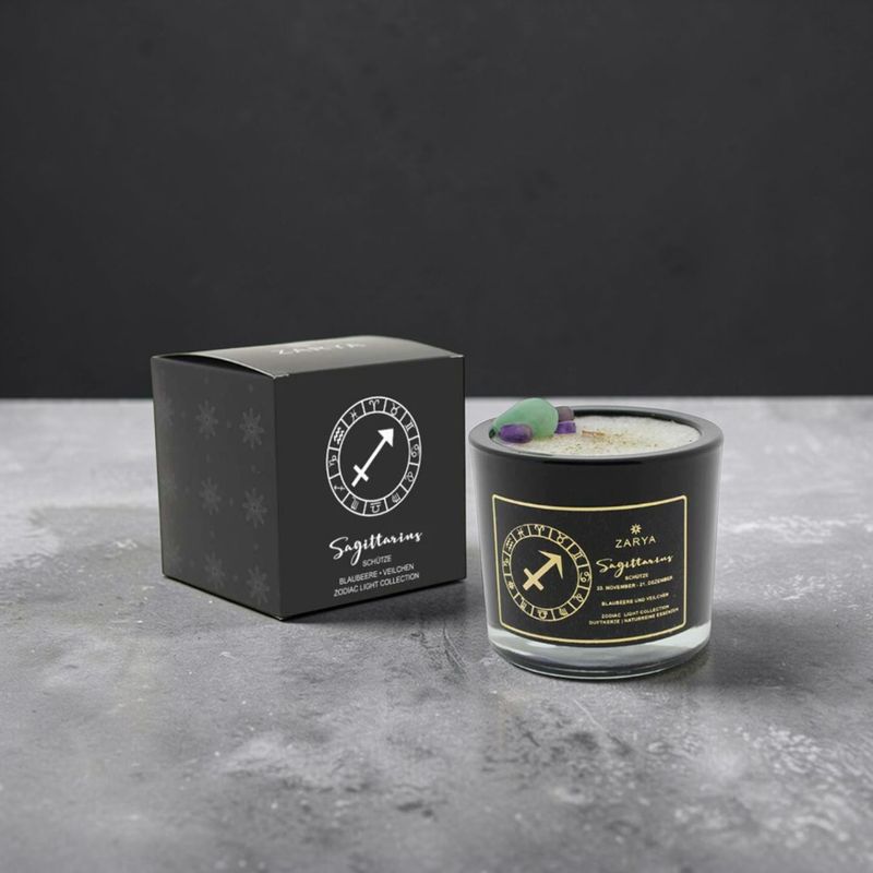 Bougie parfumée signe astrologique sagittaire - Zarya