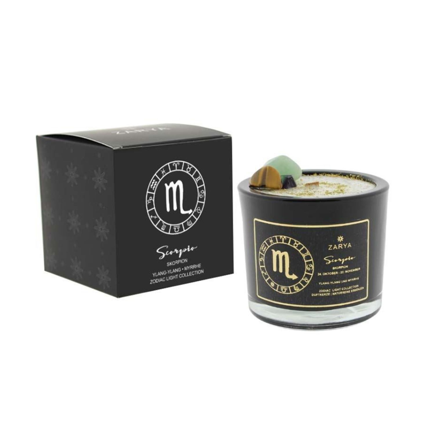 Bougie parfumée signe astrologique scorpion - Zarya