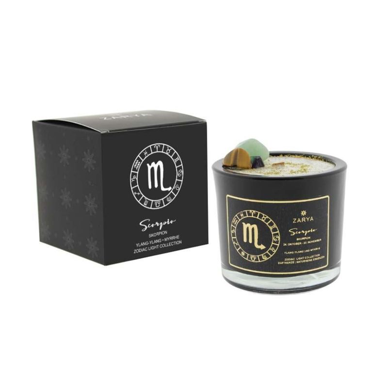 Bougie parfumée signe astrologique scorpion - Zarya