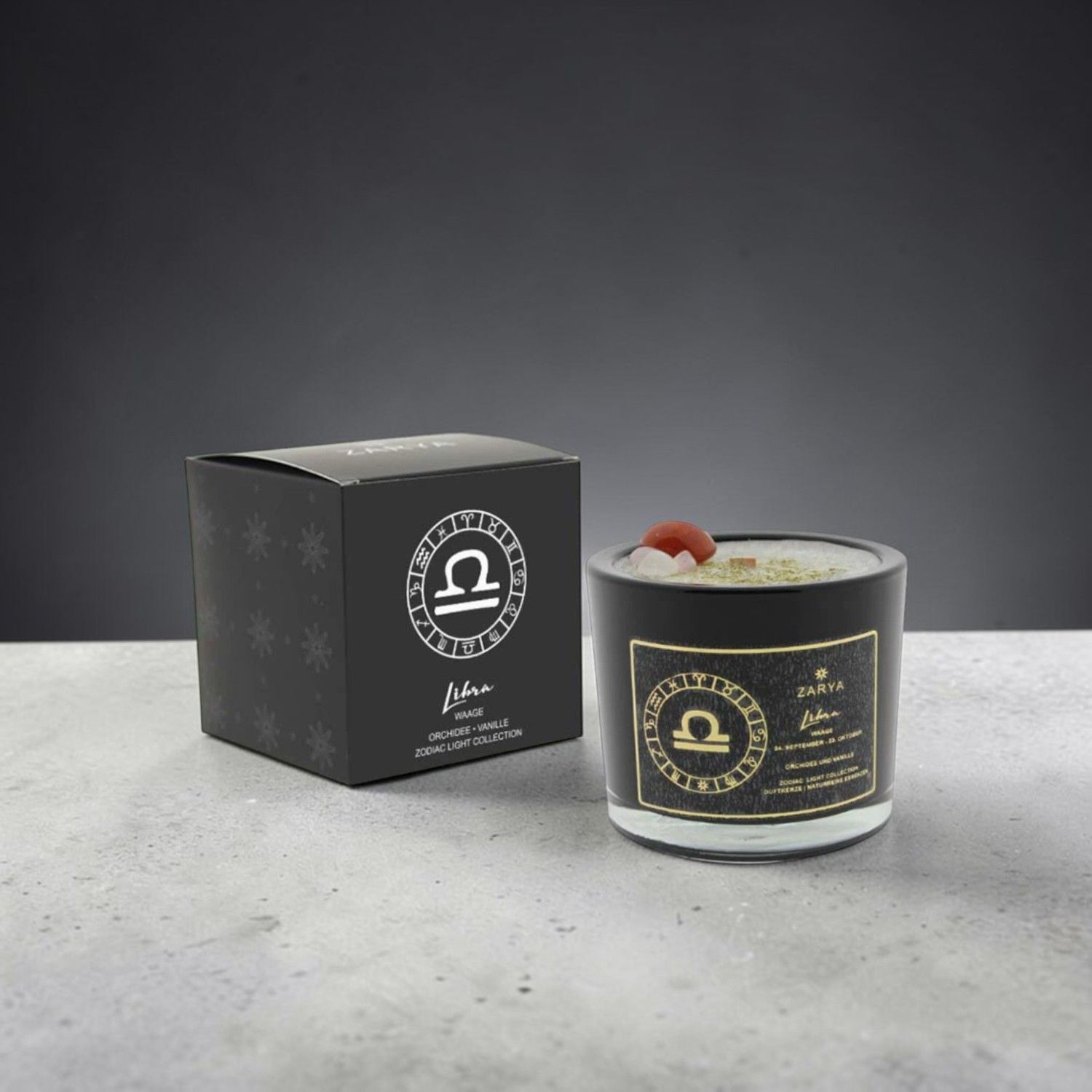 Bougie parfumée signe astrologique balance - Zarya