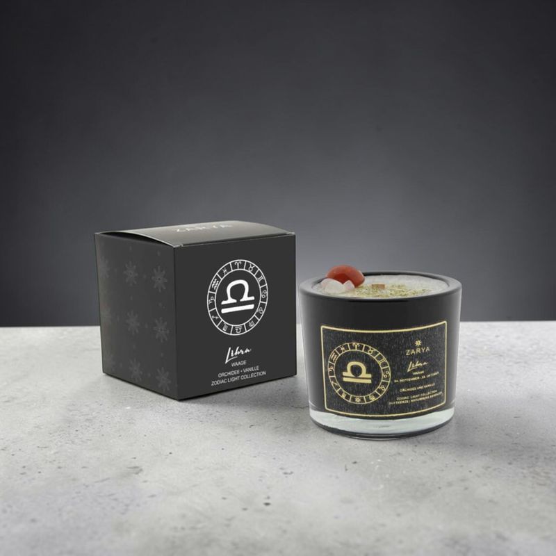 Bougie parfumée signe astrologique balance - Zarya