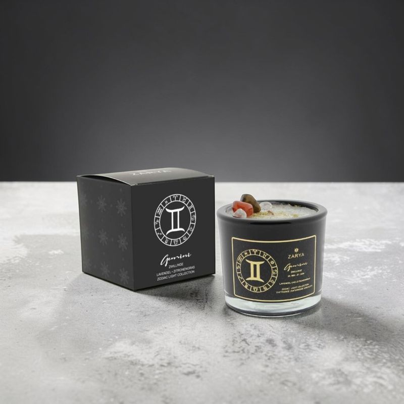 Bougie parfumée signe astrologique gémeaux - Zarya