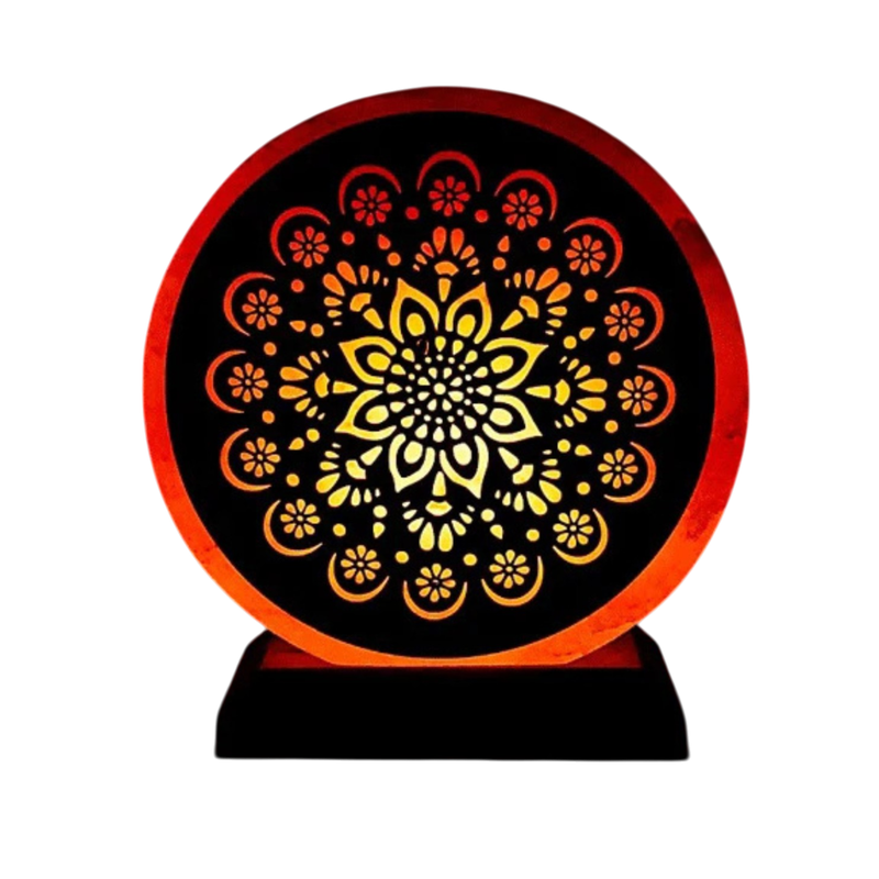 Lampe de sel mandala