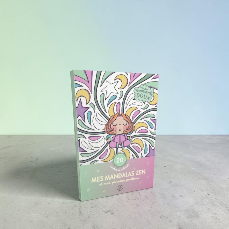 Mes mandalas zen et mes pensées positives Mes mandalas zen et mes pensées positives - Laeti Vanille - 20 cartes à colorier