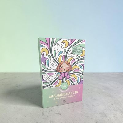 Mes mandalas zen et mes pensées positives - Laeti Vanille - 20 cartes à colorier