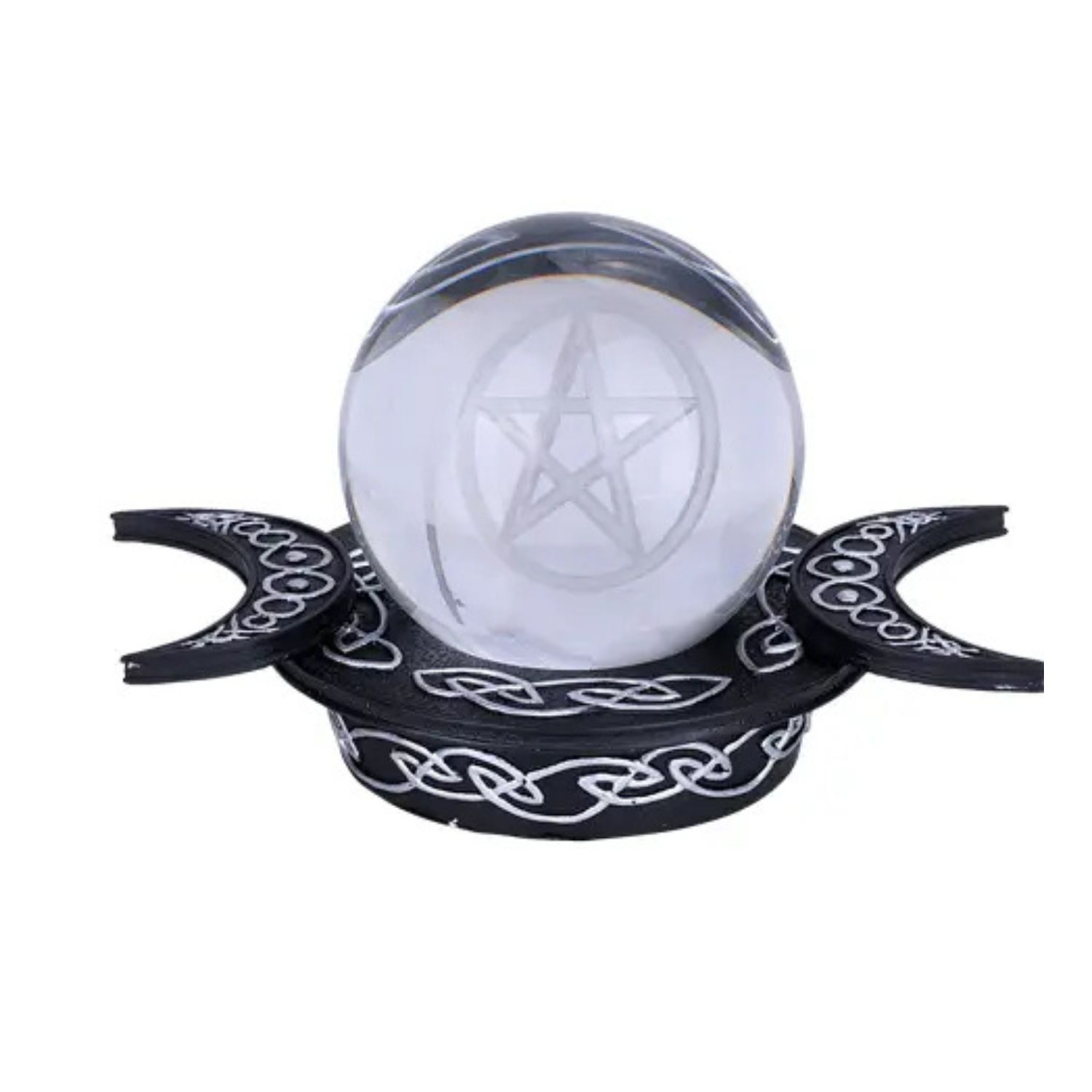 Pentagramme celtique avec sphère en cristal