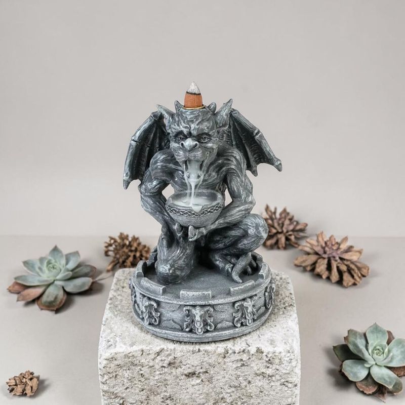 Brûleur d’encens à reflux Gargouille gris