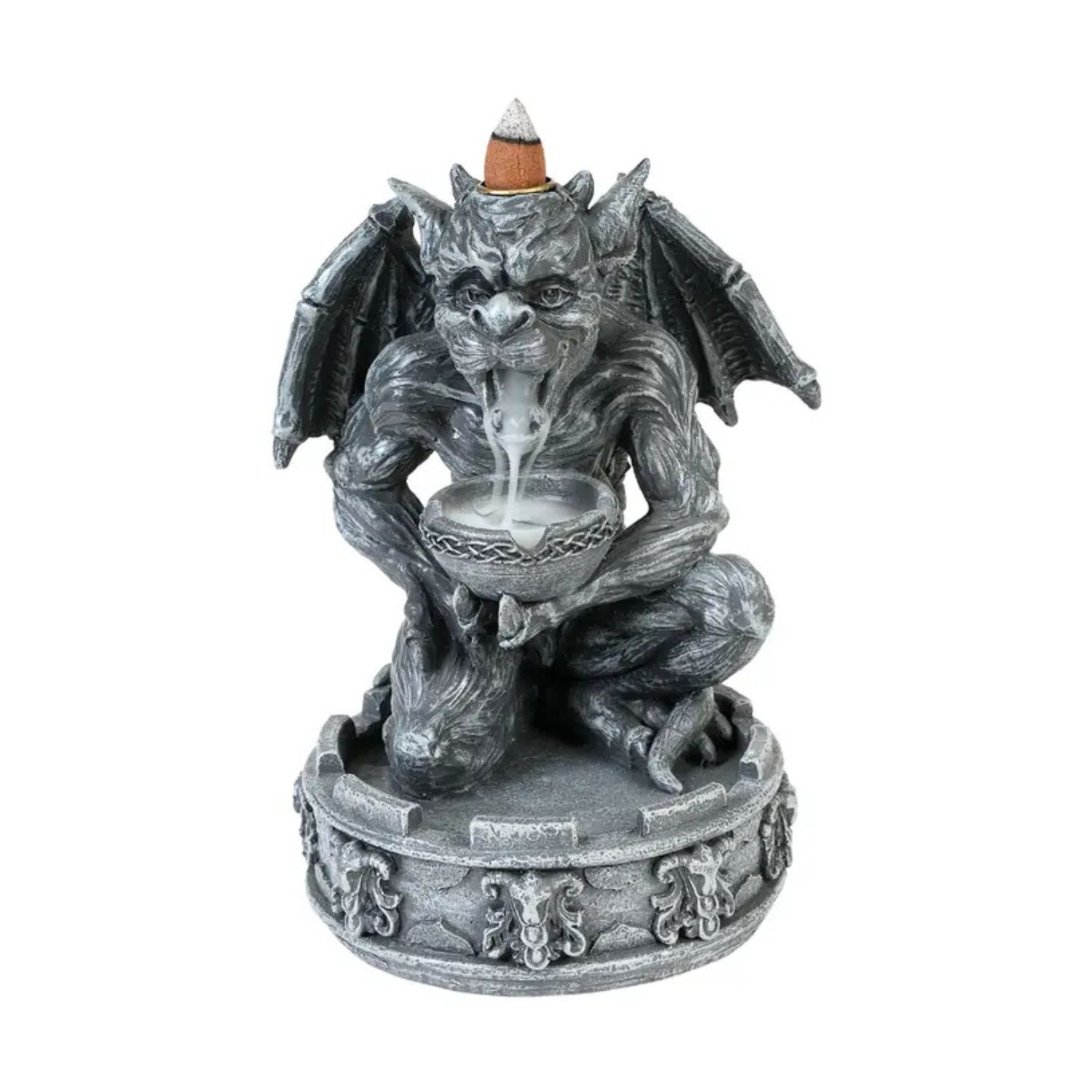 Brûleur d’encens à reflux Gargouille gris