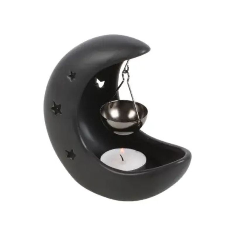 Diffuseur d’huiles croissant de lune noir