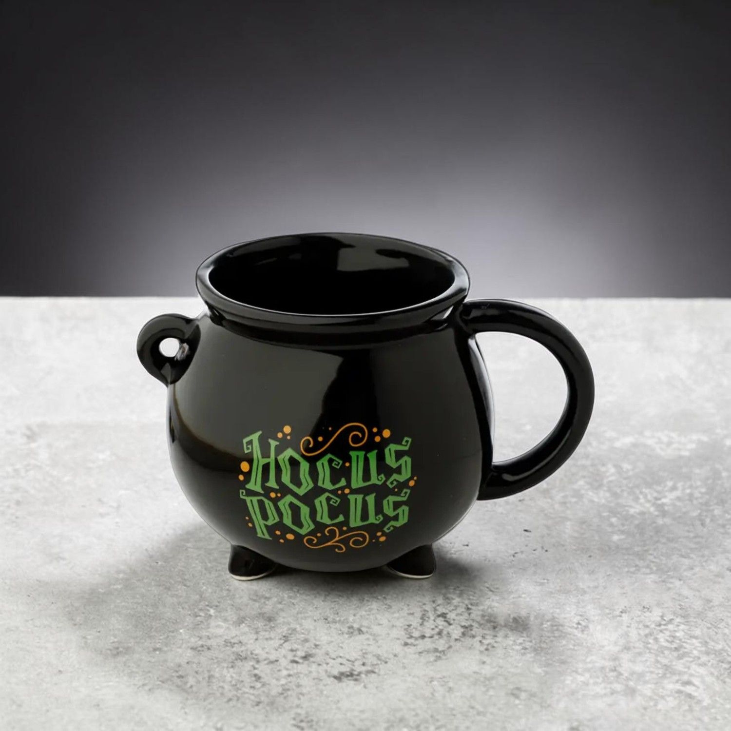 Tasse en céramique chaudron noir Hocus Pocus