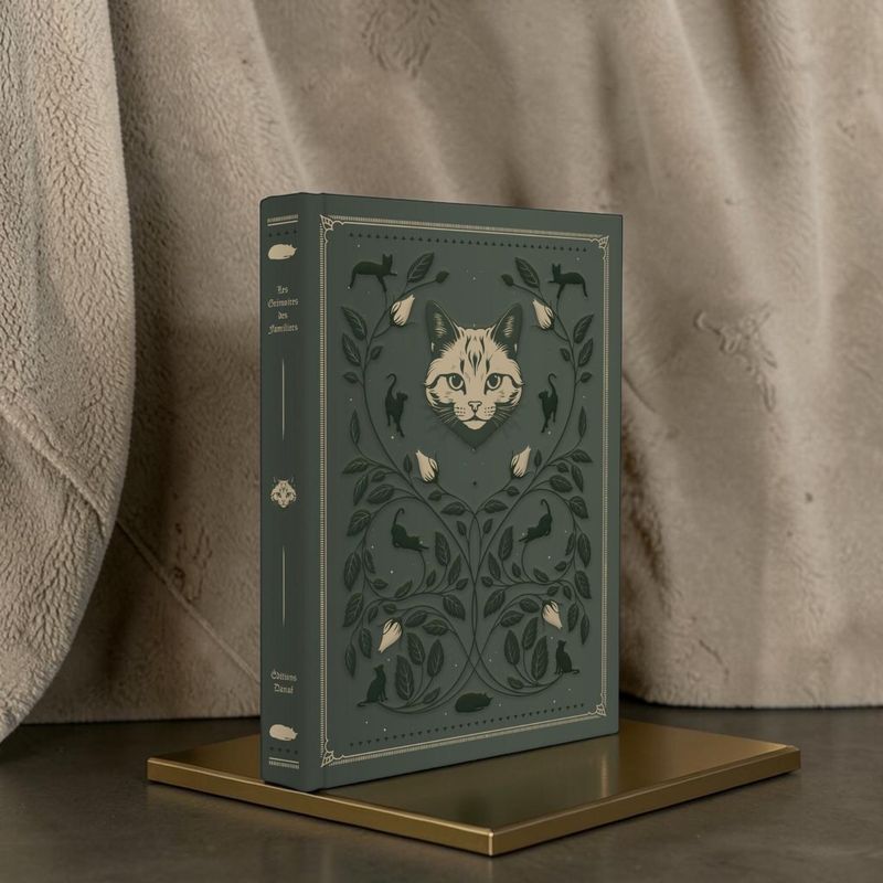 Grimoire vierge chat - Danaé - Livre sans lignes de 224 pages