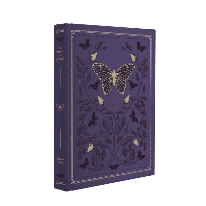 Grimoire vierge papillon - Danaé - Livre sans lignes de 224 pages