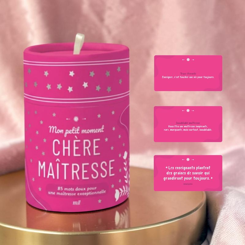 Mon petit moment - Chère Maîtresse - Mercileslivres - 85 cartes