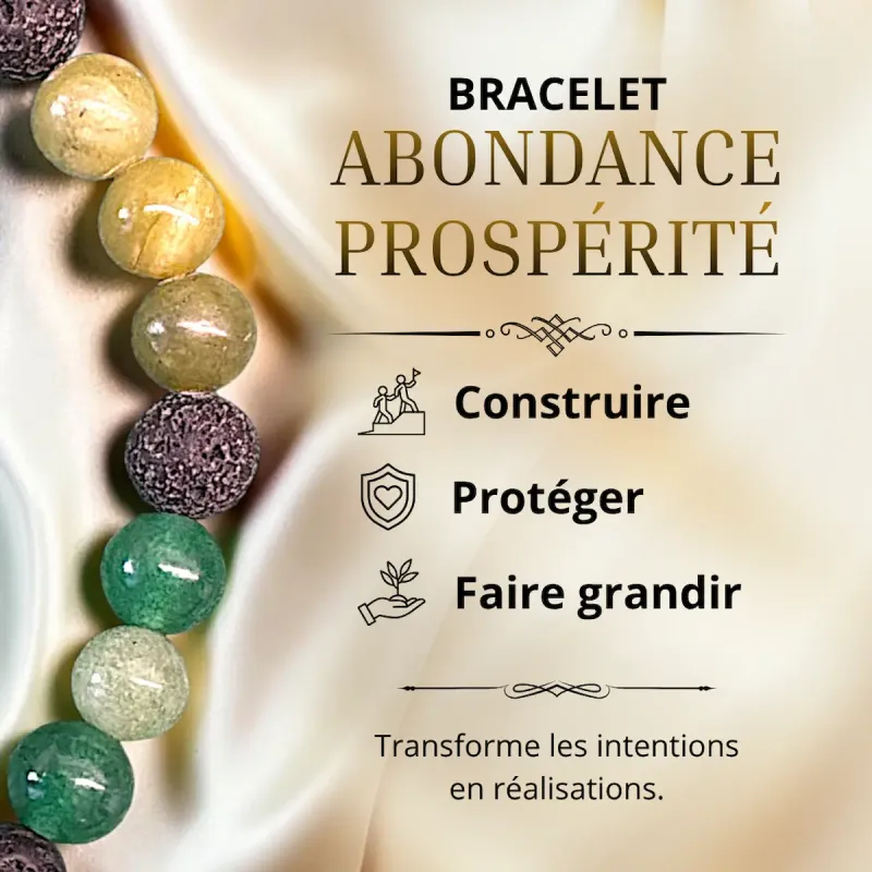Bracelet Abondance &amp; Prospérité – Construire, protéger et faire grandir vos opportunités