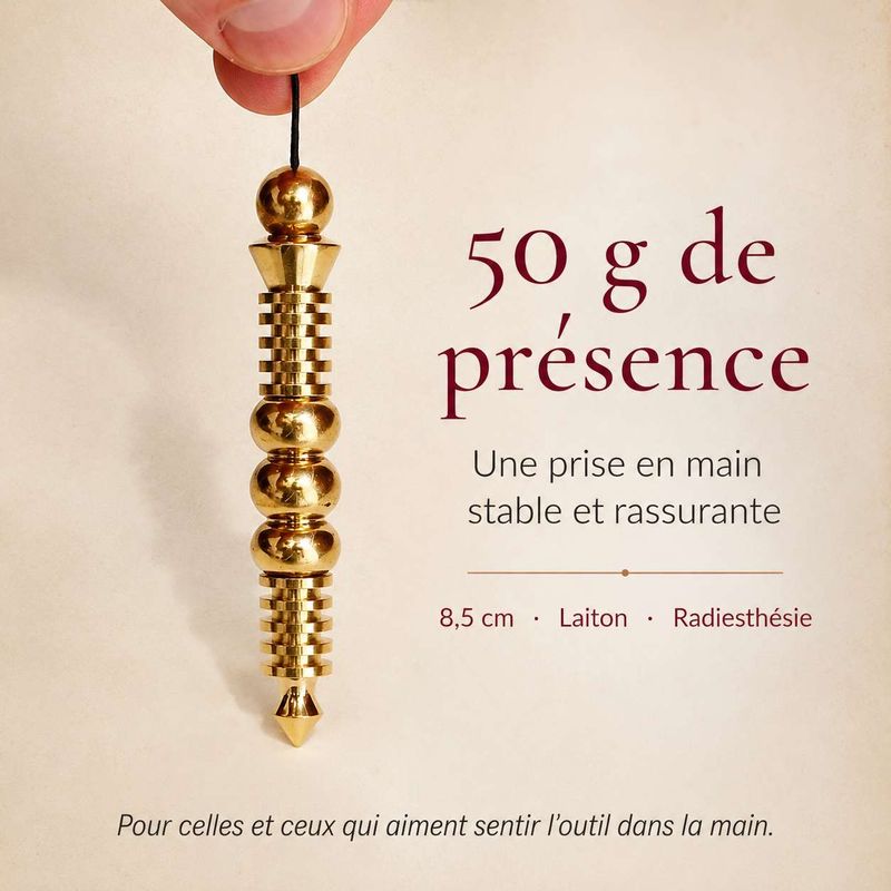Pendule Isis en laiton dévissable 8,5 cm