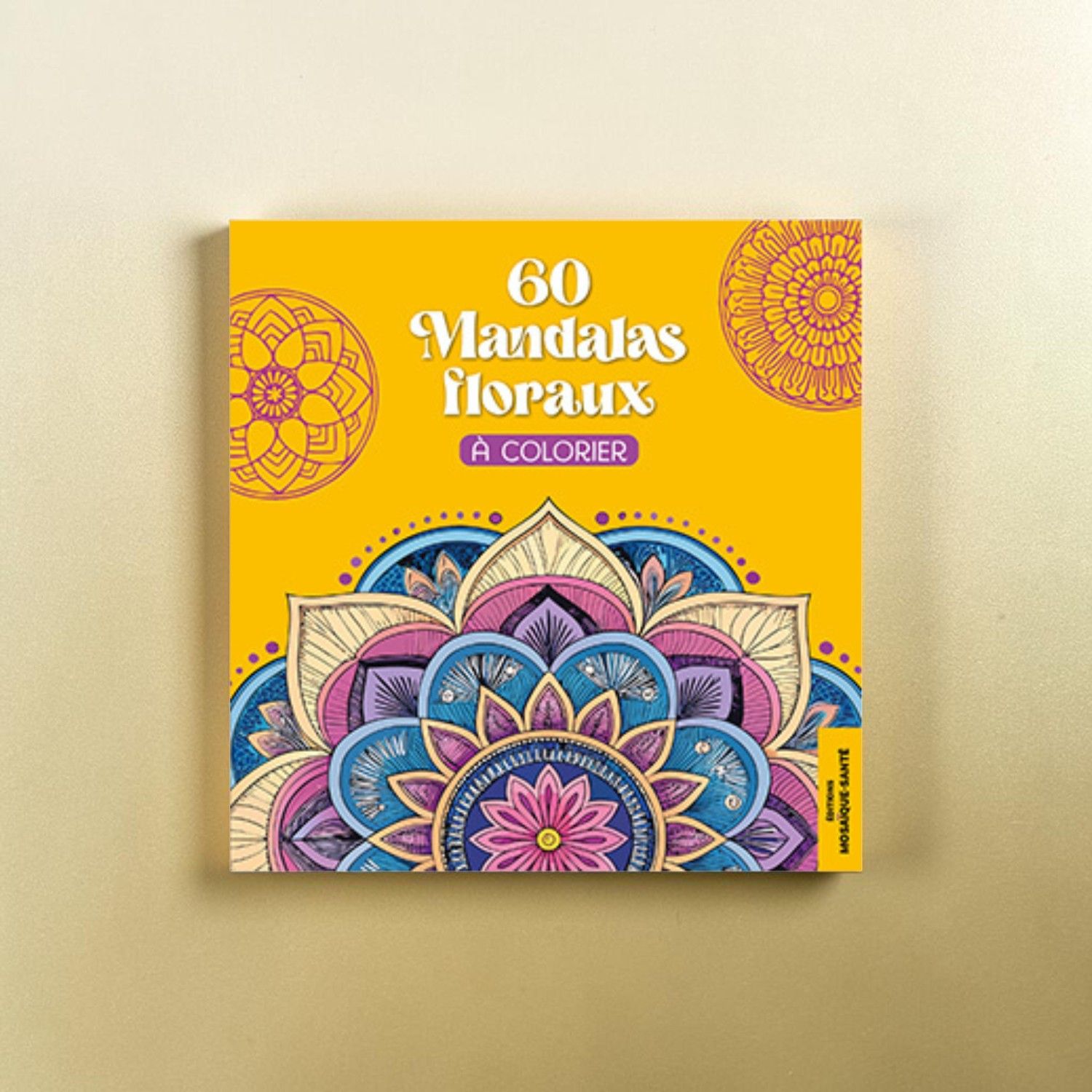 60 mandalas floraux à colorier - Collectif
