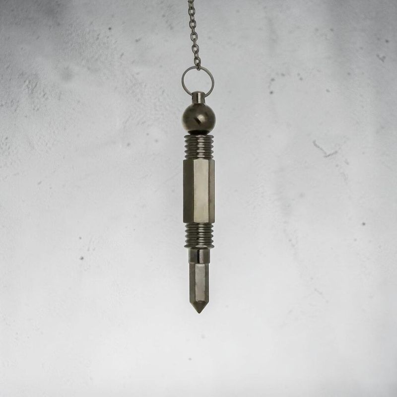 Pendule Baguette de Pouvoir Graphite – Avec Témoin