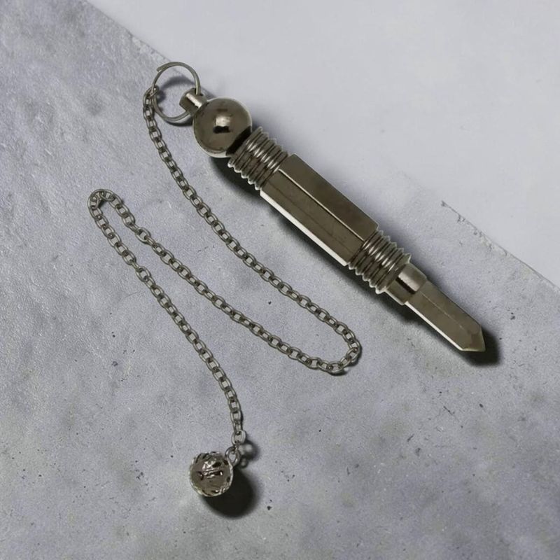 Pendule Baguette de Pouvoir Graphite – Avec Témoin