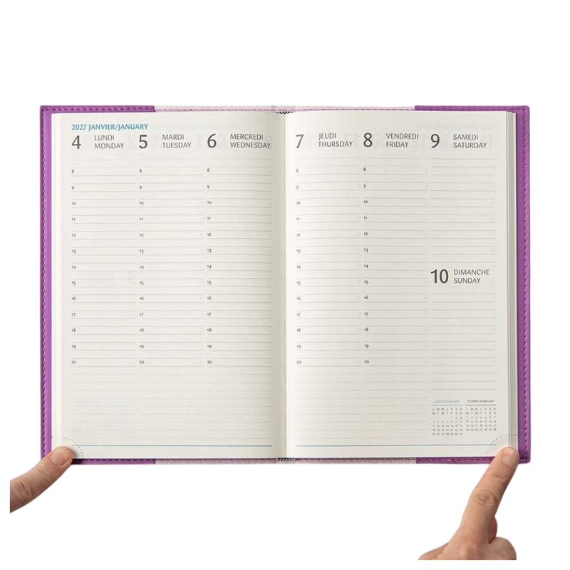 Agenda Gama Annuel 2027 - mauve