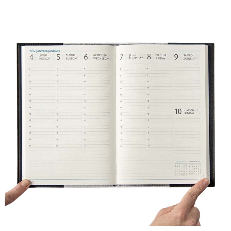 Agenda Gama Annuel 2027 - noir