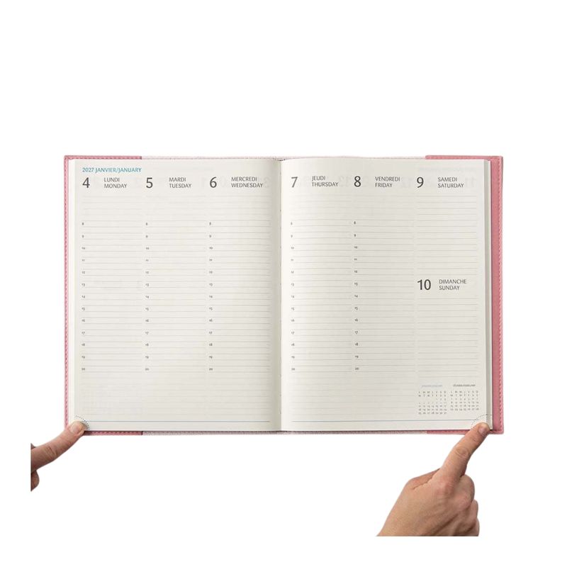 Agenda Ulys annuel 2027 - rose