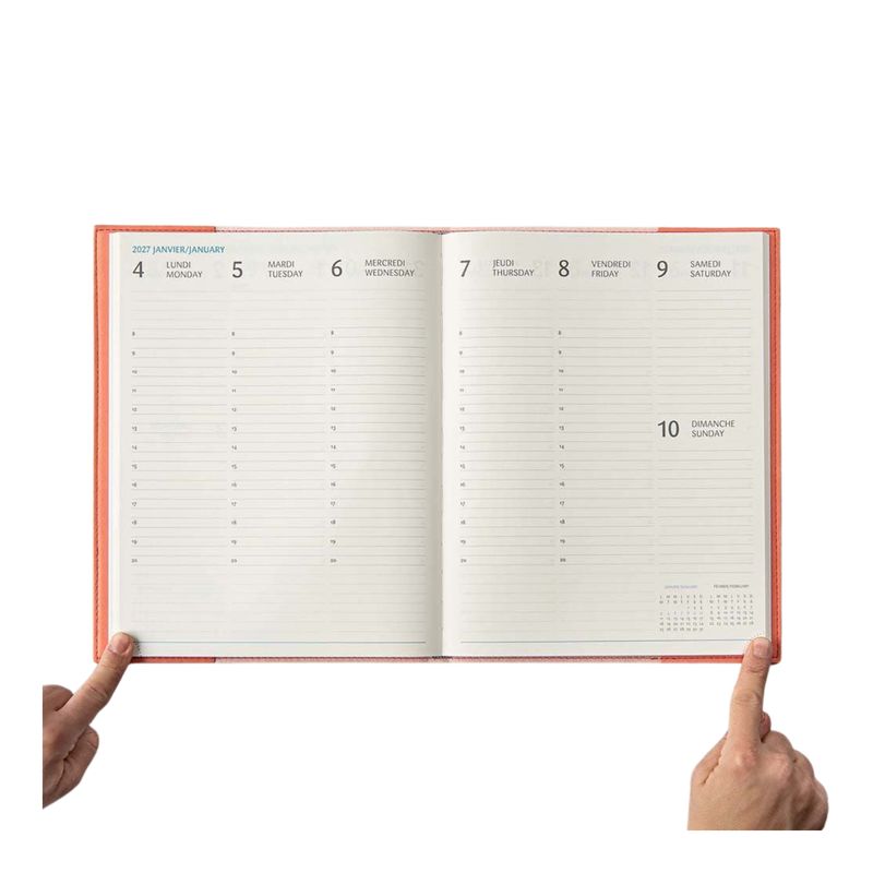 Agenda Ulys annuel 2027 - abricot
