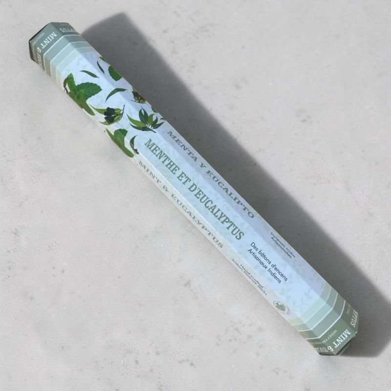 Encens Menthe &amp; Eucalyptus Green Tree – 20g - Bâtonnets d'encens
