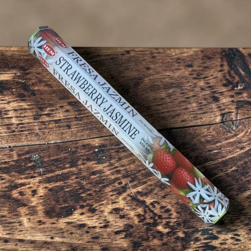 Encens Fraise &amp; Jasmin HEM – 20g - Bâtonnets d'encens