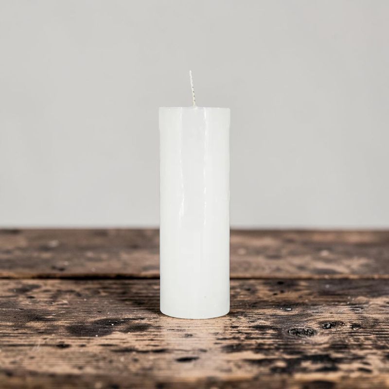 Bougie 7 Jours Blanche – 260 g - Utilisation : rituels, prières, méditation, recueillement et décoration spirituelle