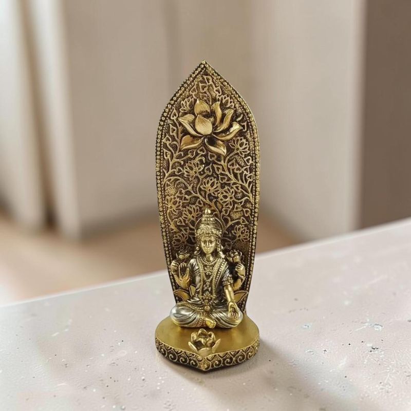 Porte-Encens Shiva en Résine – Lotus &amp; Bâtonnet d’Encens