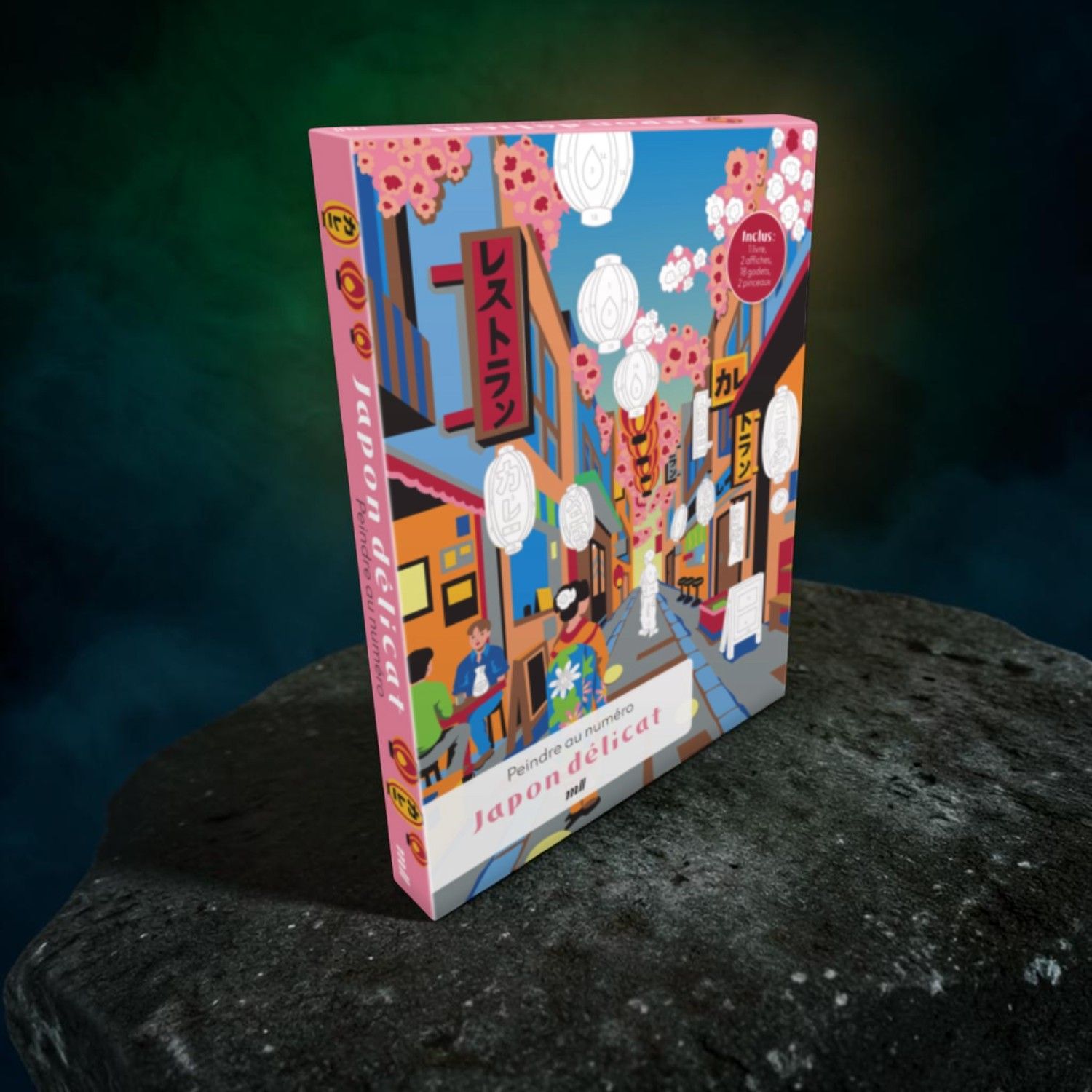 Coffret peindre au numéro - Japon délicat - Cynthia Artstudio