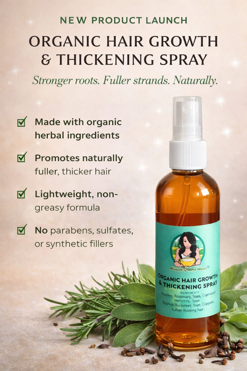 Hair Growth And Thickening Spray