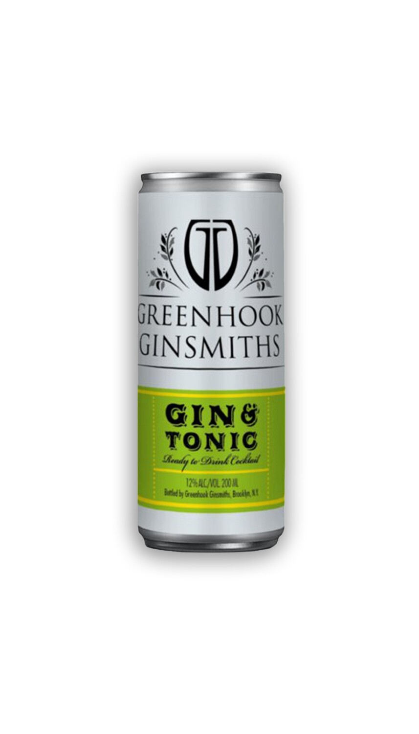 Greenhook Ginsmiths  can gin & tonic