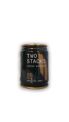 Two Stacks Dram in a can Irish whiskey 100ml
