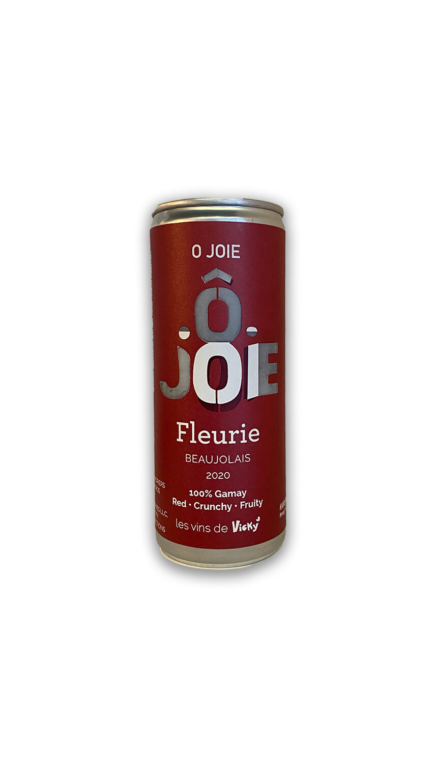 O Joie Fleurie Beaujolais can 100% Gamay