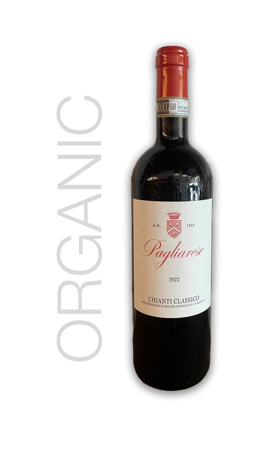 Pagliarese Chianti Calazio DOCG 2022 organic  90% Sangiovese 5% Canaiolo 5% Mammolo