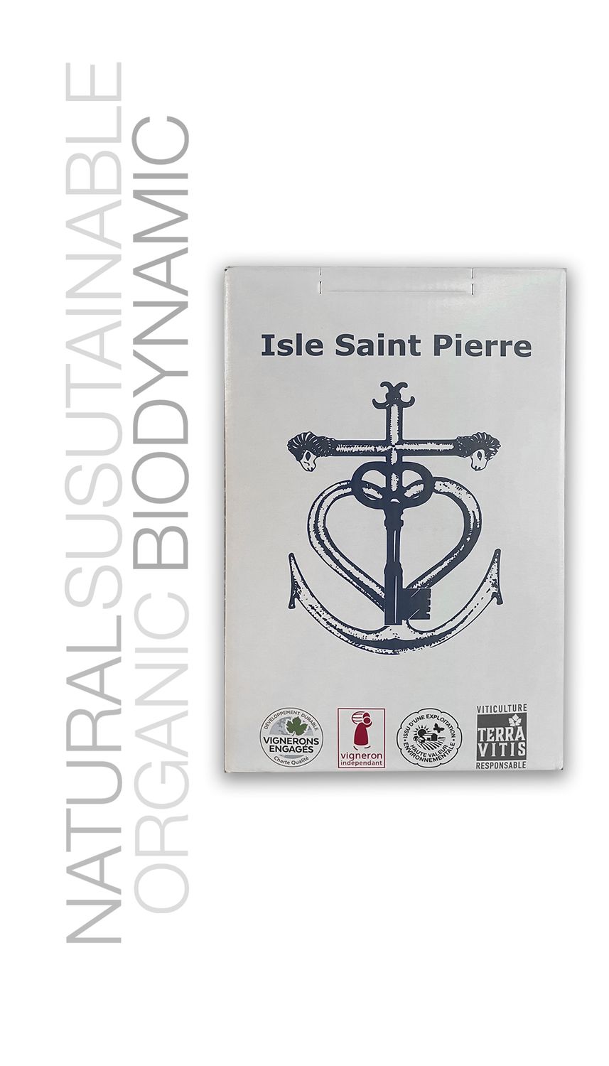 Isle Saint Pierre box blend Chard Sauvignon Blanc Vermentino  Muscat