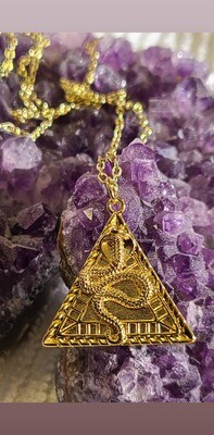 Captivating golden cobra necklace