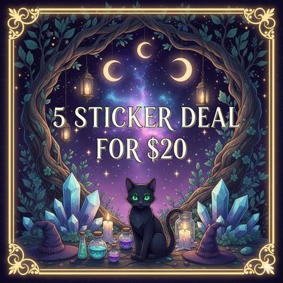 5 Sticker Bundle for $20