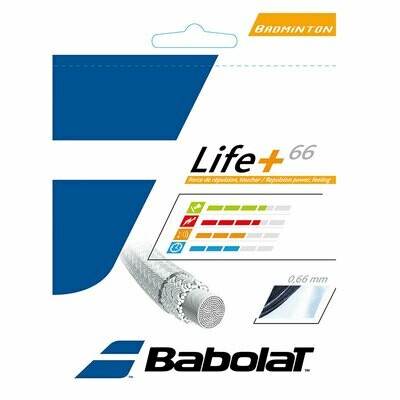 Babolat Badminton String Life Plus 0.66 Black