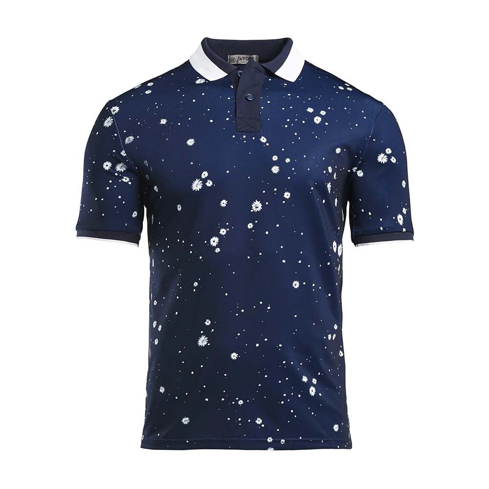 G/FORE Men&#39;s Flower and Dot Polo, SIZES: M