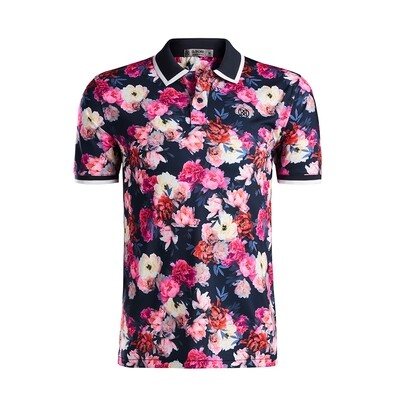 G/FORE Floral Polo (Twilight)