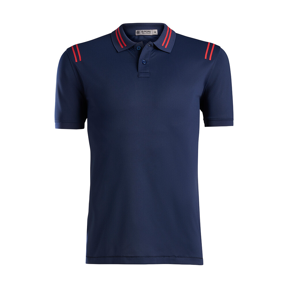 G/FORE Men&#39;s Epaulette Stripe Polo, SIZES: L