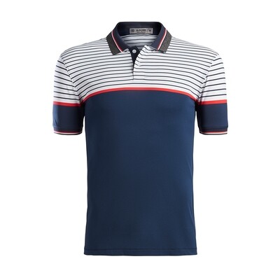G/FORE Transition Stripe Polo (Twilight)